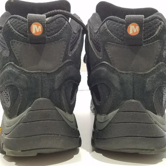 Merrell Men Black Night Moab Hiking Boots 7 - Picture 14 of 16